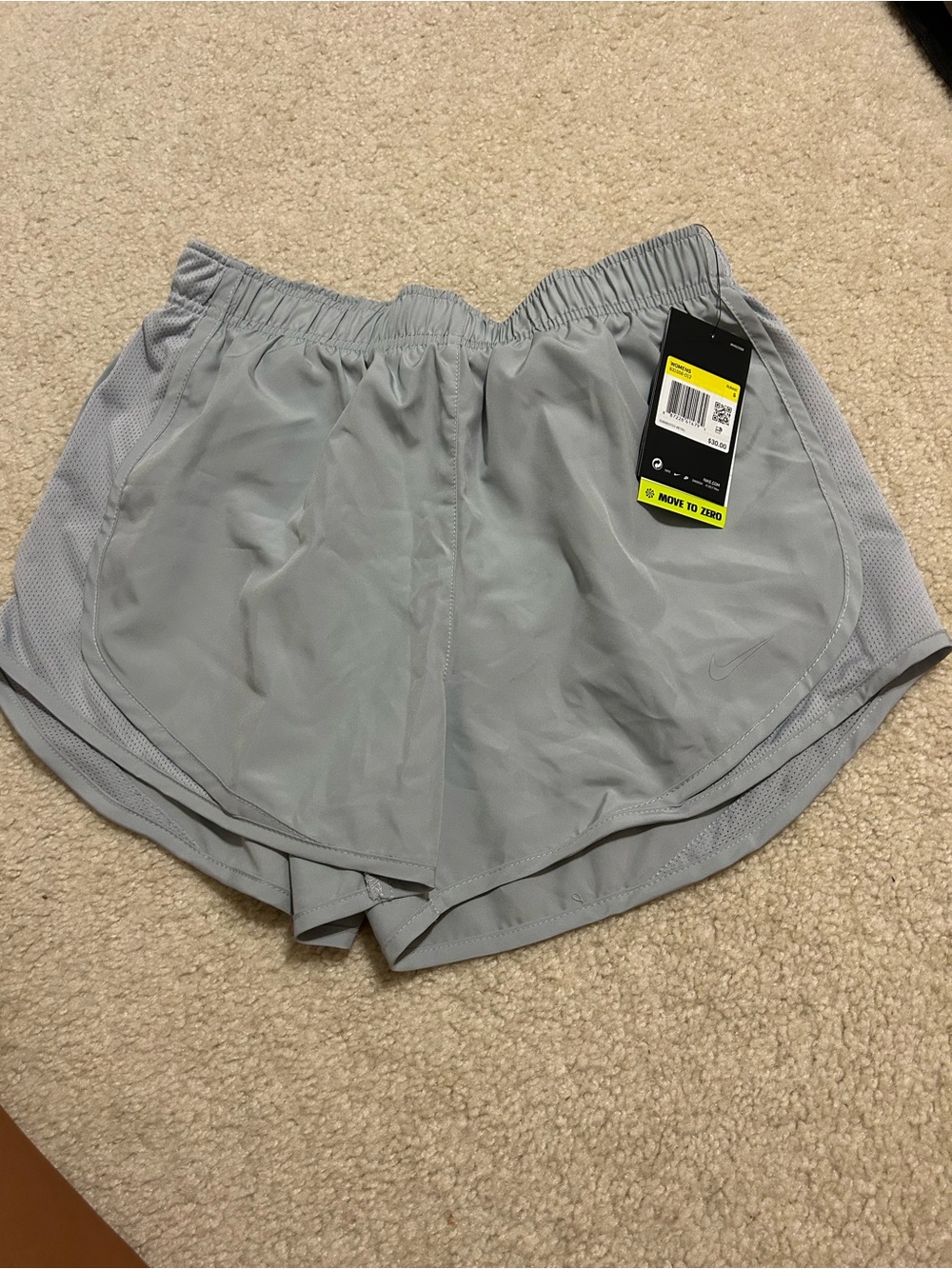 Nike Light Gray Women's Athletic Shorts